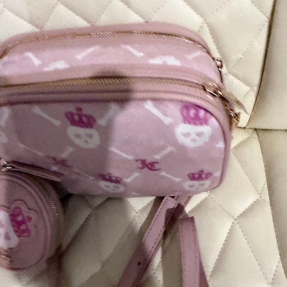 Juicy Couture Pink Skull and Crown Crossbody Set - Picture 4 of 5